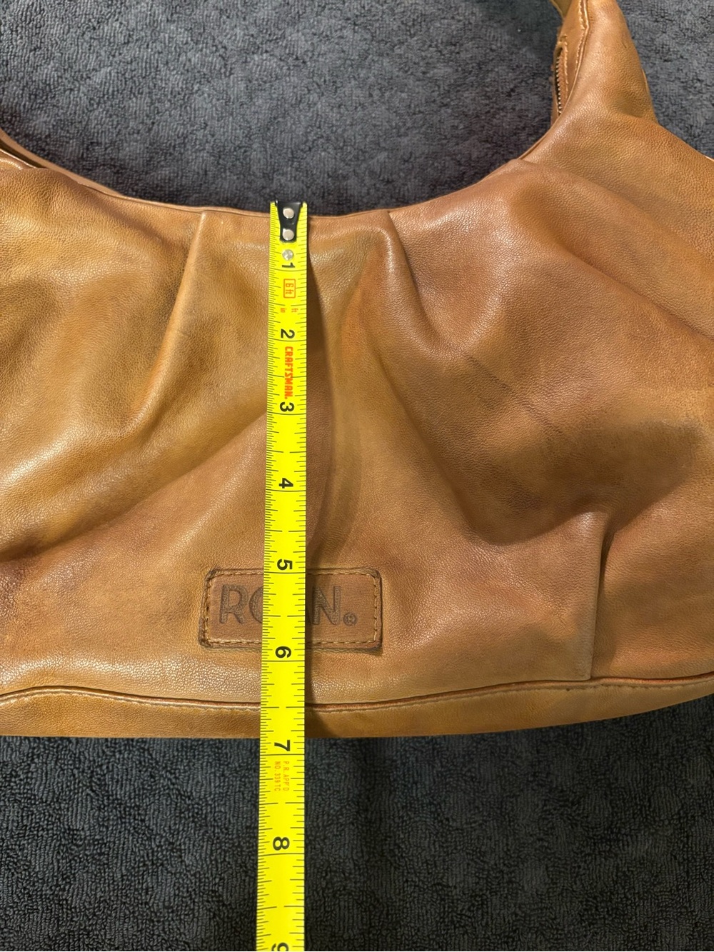 ROAN by Bed Stu Cognac/Brown Leather Shoulder Bag - Picture 12 of 14